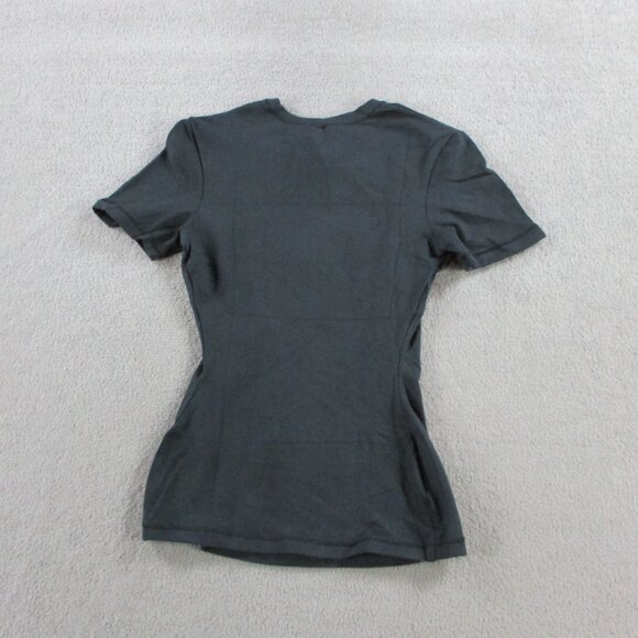 SKIMS Cotton Jersey T Shirt Womens 2XS XXS Soot Black NWT Crewneck Casual - Picture 3 of 8